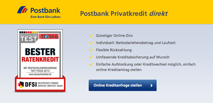 Postbank kredit in probezeit